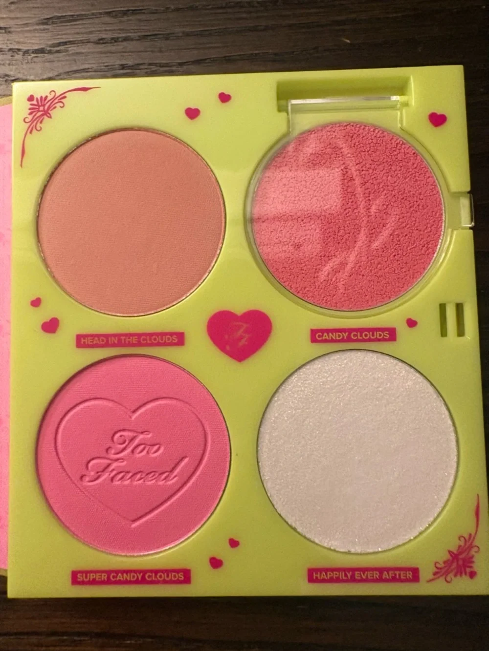 NEW Too Faced Fairytale Crush Blush and Highlighter Palette
